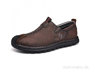 Asifn Herren Casual Driving Loafers Wohnungen Boot Leder Mode Hand Nähen Große Stiefeletten Oxford Moccasin Bequeme Schuhe
