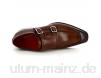 Leonardo Shoes 8742E19 E19 Vitello AV Brandy Herren Schnürhalbschuhe