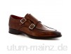 Leonardo Shoes 8742E19 E19 Vitello AV Brandy Herren Schnürhalbschuhe