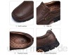 CAMEL CROWN Slipper Herren Mokassins Leder Weich Slip On Loafer mit Gummisohle Schuhe für Herren Schwarz Braun 41-47