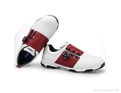 GRASSAIR PGM Herren Golfschuhe mit BOA Lace System und rutschfesten Schuhspikes wasserdichte leichte atmungsaktive Sportschuhe
