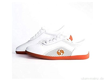 Meng Kampfsport Turnschuhe Sport Boxen Kung Fu Taichi Leichte Schuhe for Erwachsene und Kinder Taekwondo Schuhe (Color : White Size : 42)