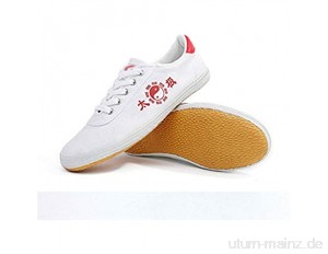 meng Taekwondo Schuhe Atmungsaktiv Leichtgewicht für Boxen Kung Fu und Taichi (Color : White  Size : 40)