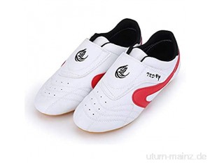 Meng Taekwondo Schuhe  Martial Arts Sneaker Kung Fu Taichi Leichte Schuhe for Erwachsene und Kinder (Color : Red  Size : 36)