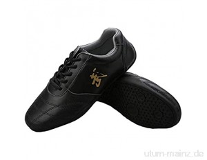 Meng Taekwondo Schuhe  Taekwondo Sport Boxen Kung Fu Taichi Leichte Schuhe for Kinder Teenager (Color : Black  Size : 38)
