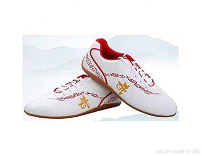 meng Taekwondo Sportschuhe Atmungsaktiv rutschfeste Material Schuhe (Color : White Size : 35)