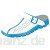 Abeba Berufsschuh-Clog 7312 Dynamic Pantoffeln  7312-47 weiß blau mit aufdruck