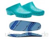 Calzuro Classic S Sanitär-Clogs mit Löchern und professionellem Fußbett CE-gekennzeichnet 37-38 Aquamarin