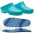 Calzuro Classic S  Sanitär-Clogs mit Löchern und professionellem Fußbett  CE-gekennzeichnet 37-38 Aquamarin