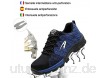 Drecage Sicherheitsschuhe S3 Arbeitsschuhe mit Stahlkappe rutschfest Atmungsaktiv für Herren Damen Trekking Schutzschuhe Outdoor Sportlich Sneaker Blau 44 EU