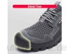 Meng Arbeitsschuhe Herren Sicherheitsschuhe Herren s3 Leicht Sportlich Stahlkappe Atmungsaktive Indestructible Sicherheitssneaker (Color : Gray Size : 44)