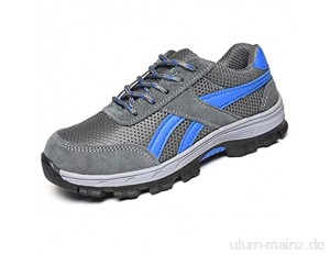 meng Sicherheitsschuhe Herren Damen Leicht Arbeitsschuhe Herren Sportlich Schuhe Mit Stahlkappen (Color : Gray  Size : 46)