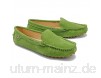 MINITOO Damen Mode Slip-on Wildleder Slipper Mokassins Beilaufig Flache Schuhe YB9601