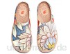 UIN Blossom Slipper Damen Hausschuhe Bequeme Reiseturnschuhe Mode gemalte Wanderschuhe Slip On Schuhe Canvas Mehrfarbig
