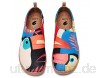 UIN Brazil Damen Painted Slip On Schuhe Reiseschuhe Lässiger Fashional Sneaker Segelschuhe Gestrickt Mehrfarbig