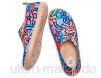 UIN Graffiti Art Damen Painted Slip On Schuhe Reiseschuhe Lässiger Fashional Sneaker Segelschuhe Gestrickt Mehrfarbig