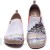 UIN Mont Saint-Michel Damen Slip On Schuhe Lässige Wanderschuhe Leicht Loafer Schuhe Bemalter Reiseschuh Canvas Grau