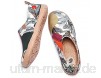 UIN Tropical Vibe Damen Painted Slip On Schuhe Reiseschuhe Lässiger Fashional Sneaker Segelschuhe Canvas Mehrfarbig
