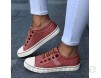 Hwcpadkj Espadrille für Damen Wildleder Elastische Schuhe mit runden Zehen Flache Schuhe farblich abgestimmte Slipper Größe: 36-43
