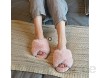 Fadezar Hausschuhe Damen Plüsch Pantoffeln Warme rutschfeste Flache Flip Flop Bequeme Flauschige Sandalen Pantoffeln für Damen Slides Schlappen