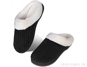 Herren Damen Winter Hausschuhe Memory Foam Wärme Bequem Plüsch Pantoffeln Home rutschfeste Slippers Schuhe Indoor Outdoor