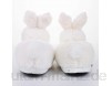 Katara Kaninchen Hausschuhe Kuschelige Plüsch-Latschen für Damen Herren Erwachsene Kinder als Geschenk Pantoffeln 28cm EU Einheitsgröße 36-44 Weiß