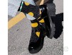 Frauen klobige Plattform Mary Jane Schuhe Retro Schnallenriemen runde Zehen Wohnungen Flacher Mund japanische süße Lolita Prinzessin Schuhe