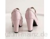MISSUIT Damen Mary Jane Damenschuhe High Heels Pumps mit Blockabsatz und Riemchen Retro Vintage Schuhe