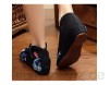 Tianrui Crown Mädchen-Schuhe mit chinesischer Stickerei Lotus Oxford Sohle Mary Jane