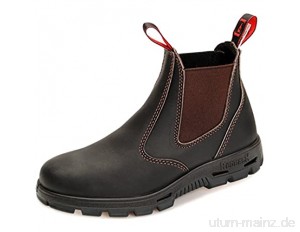 RedbacK BUBOK Offroad Chelsea Boots - Arbeitsschuhe Work Boots aus Australien - Unisex - Claret Brown | Schwarze Sohle | Black Sole