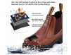 SAFEYEAR Wasserfeste Sicherheitsarbeitsstiefel [CE-Zertifiziert] - 8025 Free Sock S3 Site Sicherheitsschuhe mit geringem Gewicht