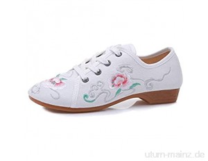 Tianrui Crown Frauen und Damen Die bestickten Sandalen Cheongsam Flache Schuhe Schnürschuh