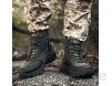 YUHAI Taktische Stiefel Herren Militär Schnürung Wildleder rutschfeste Verschleißfeste Kampfstiefel Wanderschuhe Camouflage Trekking Schuhe