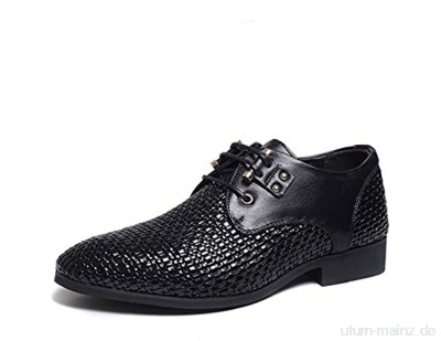 Derby Business-Business-Schuhe für Herren lockere atmungsaktive Party-Office-Schnürung für Büro-Kleidung um das Tragen von großen Größen zu erleichtern