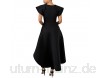 Kleid Rock Mode Abendkleid Halbarm Rock Kurze Vorder- Und RüCkseite Langes Kleid Asymmetrisches Mittellanges Kleid
