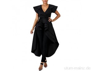 Kleid Rock Mode Abendkleid Halbarm Rock Kurze Vorder- Und RüCkseite Langes Kleid Asymmetrisches Mittellanges Kleid