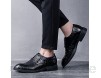 PANFU Echtes Leder Faux Krokodil Getreide Oxford Für Männer Lace Up Stil Runde Zehe Kleid Schuhe Block Heel Feste Farbe