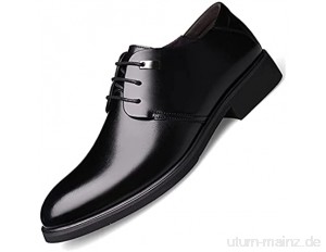 PANFU Schnürstil Stil Formale Business Black Oxfords Für Männer Kleid Schuhe Faux Leder Niedriger oberer Runder Toe Block Ferse Feste Farbe