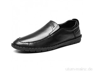 WDSFT LNLW Herren Oxford-Schuhe Klassische Uniform Beleg auf Kleid Schuhe Formal Business Schuhe quadratische Zehe Hochzeit Oxfords for Männer (Color : Black  Size : 42)